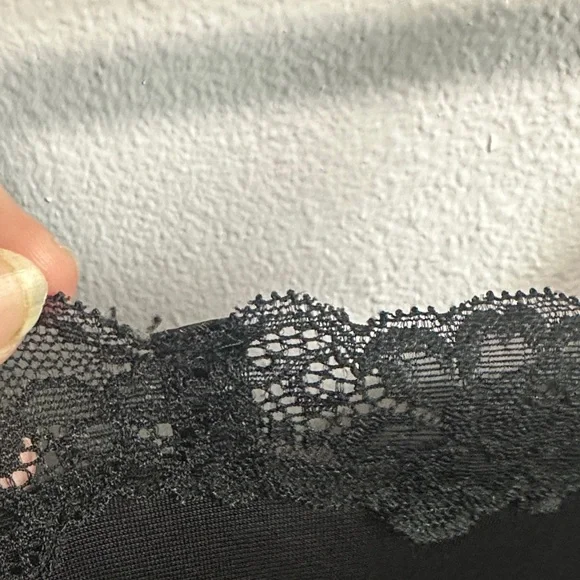 torrid Black Lace Trim Satin Slip - Picture 12 of 13